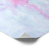 PINK EN PAARSE ABSTRACTE BETALING POSTER (Hoek)