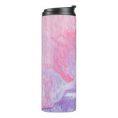 PINK EN PAARSE ABSTRACTE BETALING THERMOSBEKER (Gedraaid links)