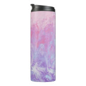 PINK EN PAARSE ABSTRACTE BETALING THERMOSBEKER (Geroteerd rechts)