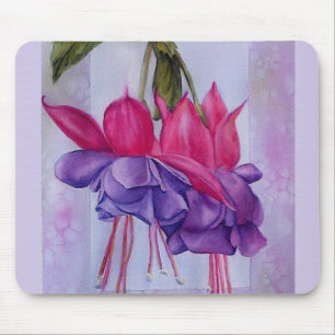 PINK EN PAARSE FUSCHIAS MOUSEPAD MUISMAT