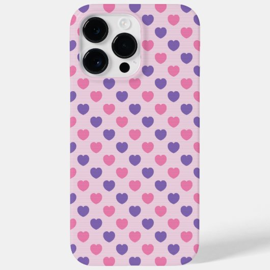  PINK EN PAARSE HARTEN Case-Mate iPhone CASE (Achterkant)