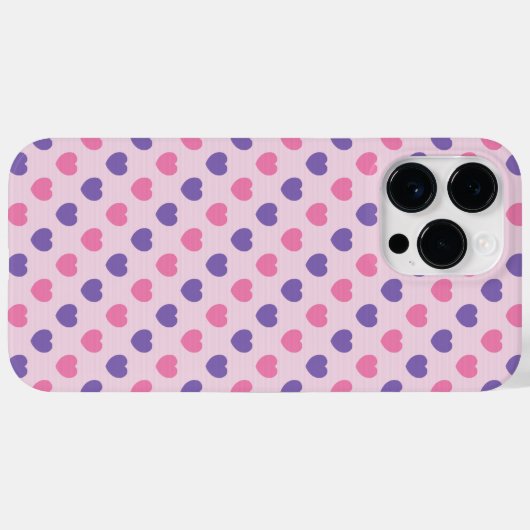  PINK EN PAARSE HARTEN Case-Mate iPhone CASE (Achterkant (horizontaal))