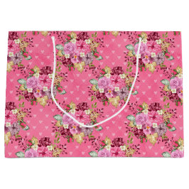 PINK- EN PAARSE HERFST AUTUMN-STROMEN GROOT CADEAUZAKJE