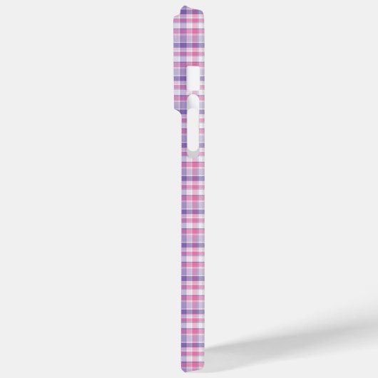  PINK EN PAARSE PLAID Case-Mate iPhone CASE (Achterkant / Links)