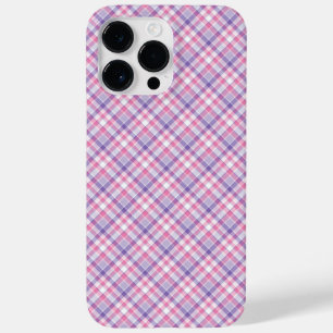  PINK EN PAARSE PLAID Case-Mate iPhone 14 PRO MAX HOESJE