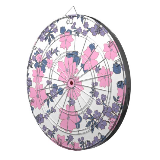 PINK EN PAARSE STROOMPATROON DARTBORD (Voorkant Rechts)