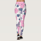 PINK EN PAARSE STROOMPATROON LEGGINGS (Achterkant)