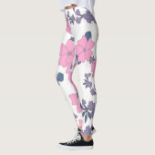 PINK EN PAARSE STROOMPATROON LEGGINGS (Links)
