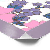 PINK EN PAARSE STROOMPATROON PERFECT POSTER (Hoek)