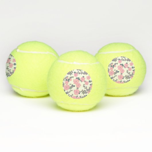 PINK EN PAARSE STROOMPATROON TENNISBALLEN (Multi)