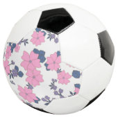 PINK EN PAARSE STROOMPATROON VOETBAL (Drie kwart)