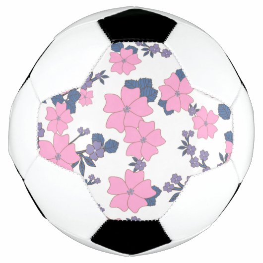 PINK EN PAARSE STROOMPATROON VOETBAL (Voorkant)