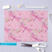 PINK EN PAARSE WATERVERF DRAGONFLIES TISSUEPAPIER (Craft)