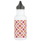 Pink en Peach Flower Mirror Pattern Water Flacon Waterfles (Links)