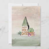 pink en pruimen - modern avondeten kaart (Achterkant)