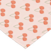 Pink en Red Cherry Fruit Pattern Tafelkleed (Gekanteld)