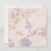 PINK EN ROOS GOLD BLUE MODERN STORK BABY SHOWER KAART (Achterkant)