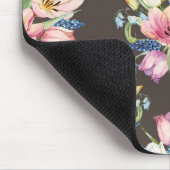 Pink en White Floral Bouquet Pattern Muismat (Hoek)