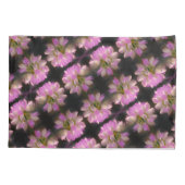 Pink en White Flower Close Up Pattern Kussensloop (Achterkant)