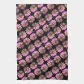 Pink en White Flower Close Up Pattern Theedoek (Verticaal)