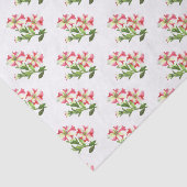 Pink en White Petunias Floral Art Tissuepapier (Detail)