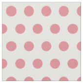 Pink- en White Polka Dot Craft Fabric Stof (Close Up)