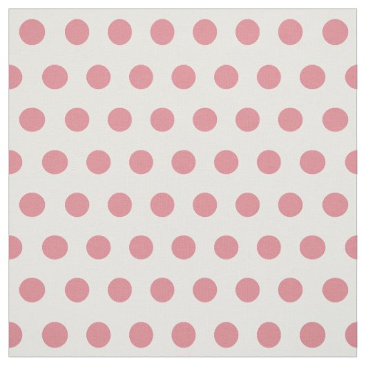 Pink- en White Polka Dot Craft Fabric Stof (Swatch)