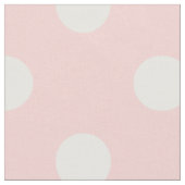 Pink en White Polka Dot Pattern Stof (Close Up)