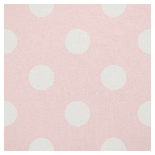 Pink en White Polka Dot Pattern Stof (Swatch)