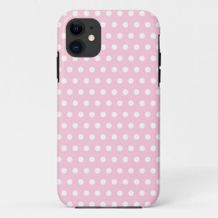 Pink en White Polka Dots Pattern. Case-Mate iPhone Case