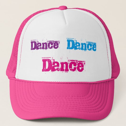 Pink en White Trucker Hat Pet (Voorkant)