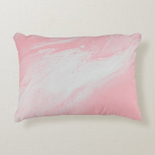 PINK EN WITTE ABSTRACTE SCHIJNEN ACCENT KUSSEN
