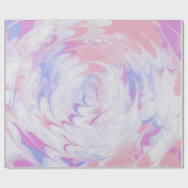 PINK EN WITTE ABSTRACTE SCHIJNEN CADEAUPAPIER (Vlak)