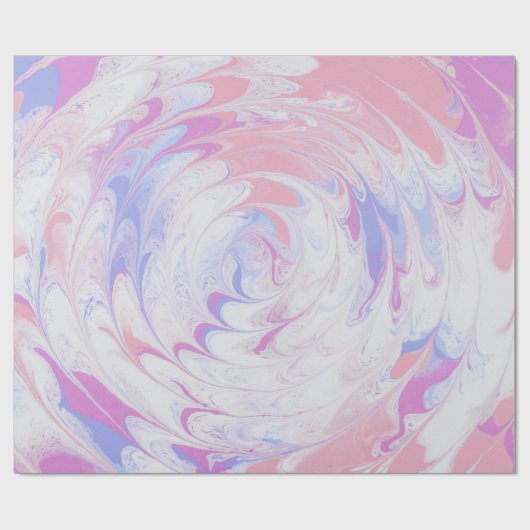 PINK EN WITTE ABSTRACTE SCHIJNEN CADEAUPAPIER (Vlak)