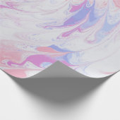 PINK EN WITTE ABSTRACTE SCHIJNEN CADEAUPAPIER (Hoek)