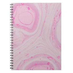 PINK EN WITTE ABSTRACTE SCHIJNEN NOTITIEBOEK