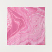PINK EN WITTE ABSTRACTE SCHIJNEN WANDKLEED (Voorkant (horizontaal))