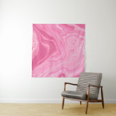 PINK EN WITTE ABSTRACTE SCHIJNEN WANDKLEED (In Situ (horizontaal))