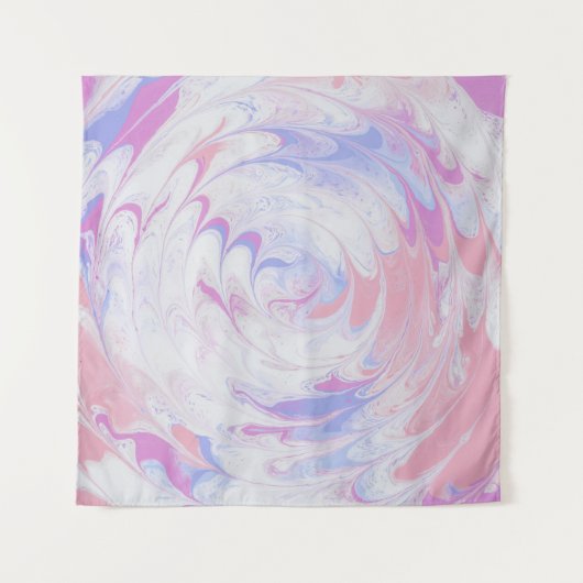 PINK EN WITTE ABSTRACTE SCHIJNEN WANDKLEED (Voorkant (horizontaal))