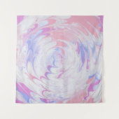 PINK EN WITTE ABSTRACTE SCHIJNEN WANDKLEED (Voorkant)