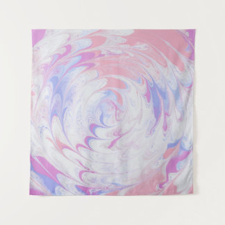 PINK EN WITTE ABSTRACTE SCHIJNEN WANDKLEED