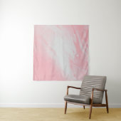 PINK EN WITTE ABSTRACTE SCHIJNEN WANDKLEED (In Situ (horizontaal))