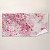 PINK EN WITTE CHERRY BLOSSOM BADHANDDOEK (Badhanddoek)