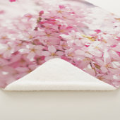 PINK EN WITTE CHERRY BLOSSOM SHERPA DEKEN (3/4)