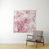 PINK EN WITTE CHERRY BLOSSOM WANDKLEED (In situ)