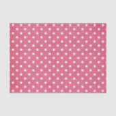 PINK EN WITTE POLKA DOTS TISSUEPAPIER (Voorkant)