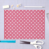 PINK EN WITTE POLKA DOTS TISSUEPAPIER (Craft)