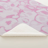PINK EN WITTE TEXTIEL SHERPA DEKEN (3/4)