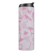 PINK EN WITTE TEXTIEL THERMOSBEKER (Gedraaid links)