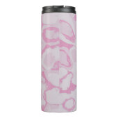 PINK EN WITTE TEXTIEL THERMOSBEKER (Achterkant)